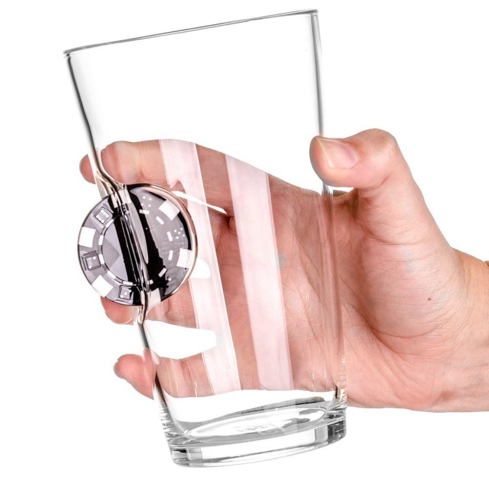 Stuck in Glass Up The Ante Pint Glass Casino Cup